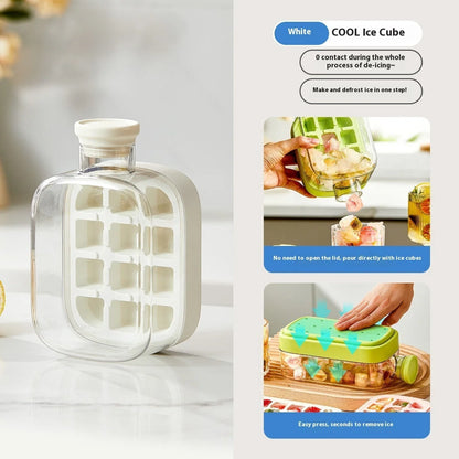 One-Click Molding Cooling Cup with instant ice maker and zero-contact design in various colours