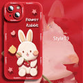 Silicone cartoon mobile phone case for iPhone 14 with colourful style design and drop protection
