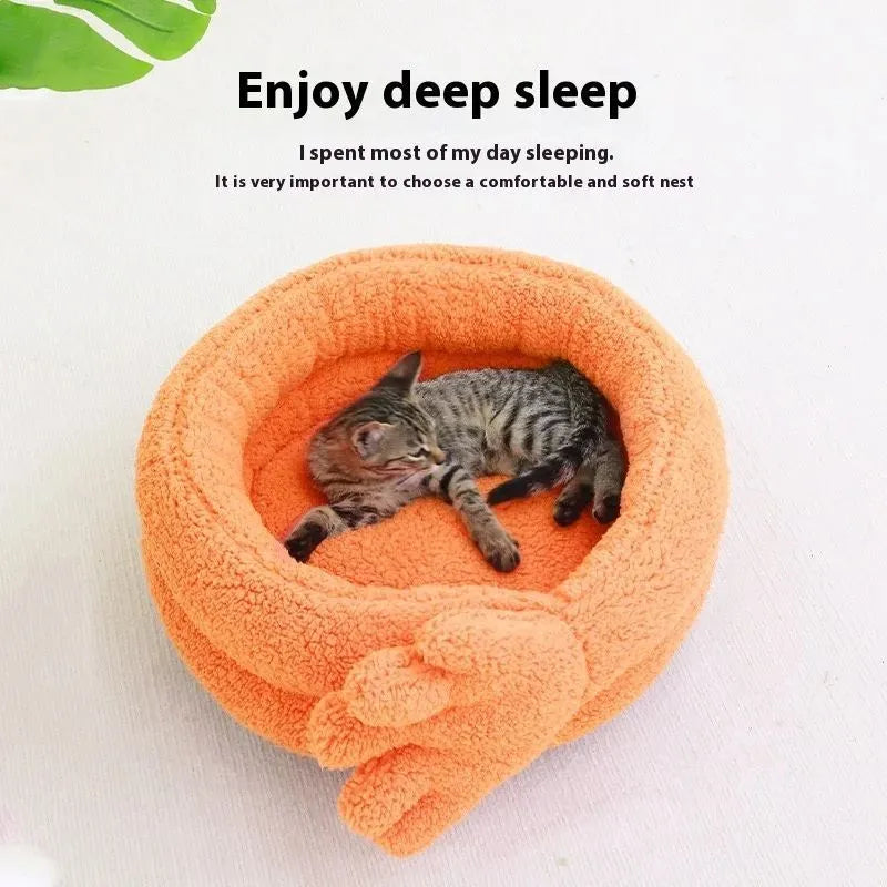 Yellow plush pet kennel mattress measuring 48 by 20 cm for cat and dog carriers