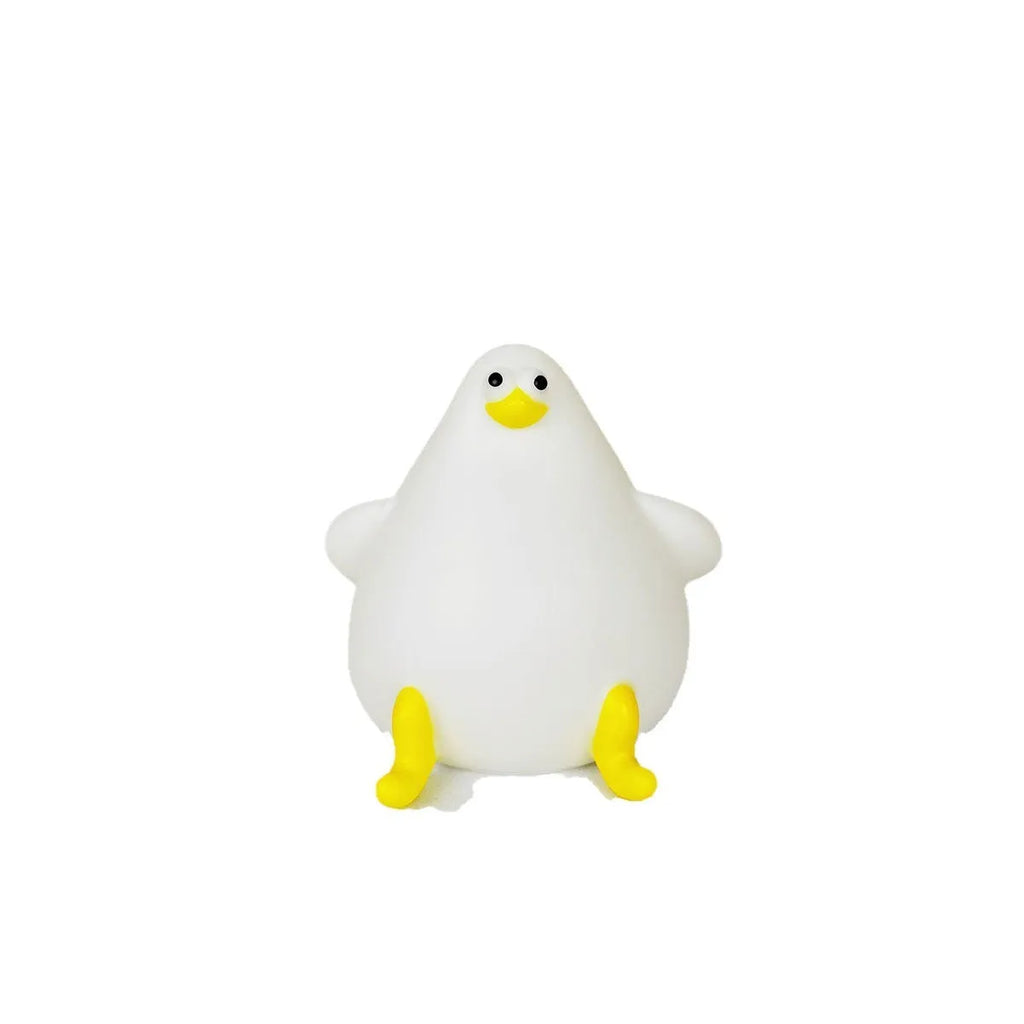 Cute cartoon silicone seagull night light with USB charging, 10.2 x 9.4 cm, for kids bedroom
