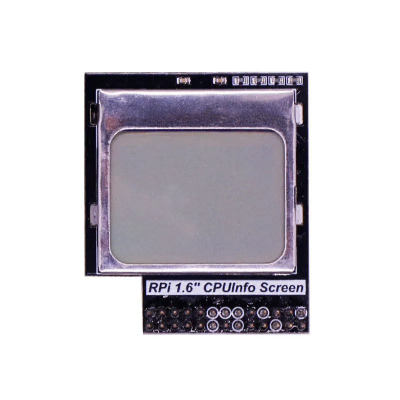 1.6 inch LCD display screen for Raspberry Pi CPU monitoring with a backlight switch.