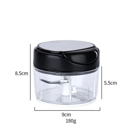 Mini Electric Garlic Masher with stainless steel blade for quick chopping