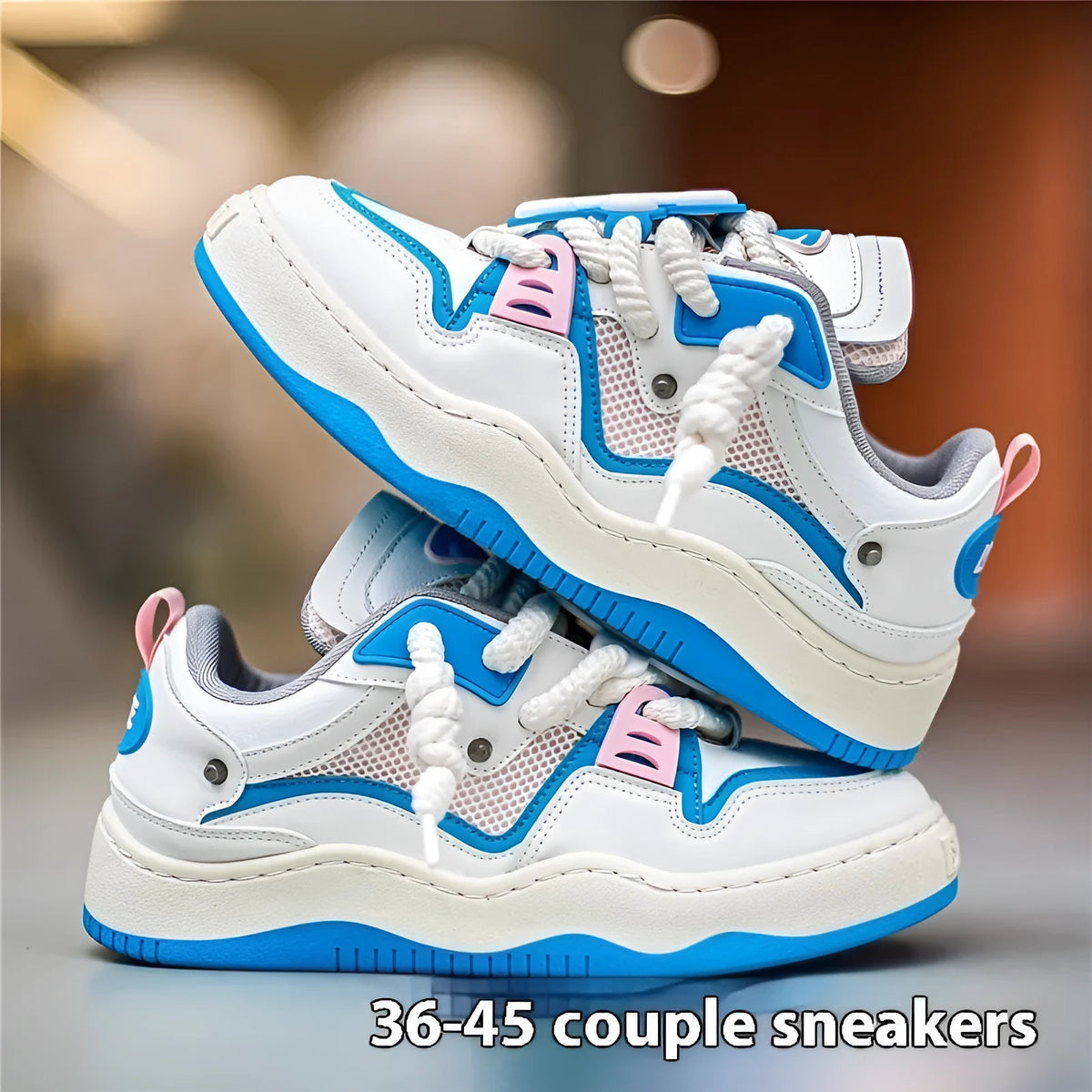 Board shoes fashion casual sneaker low top lace-up artificial PU upper PVC sole flat heel White Blue Gray Black