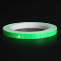 Reflective stripe roll in grass green, 8 metres length, crystal lattice pattern for motorcycle night safety