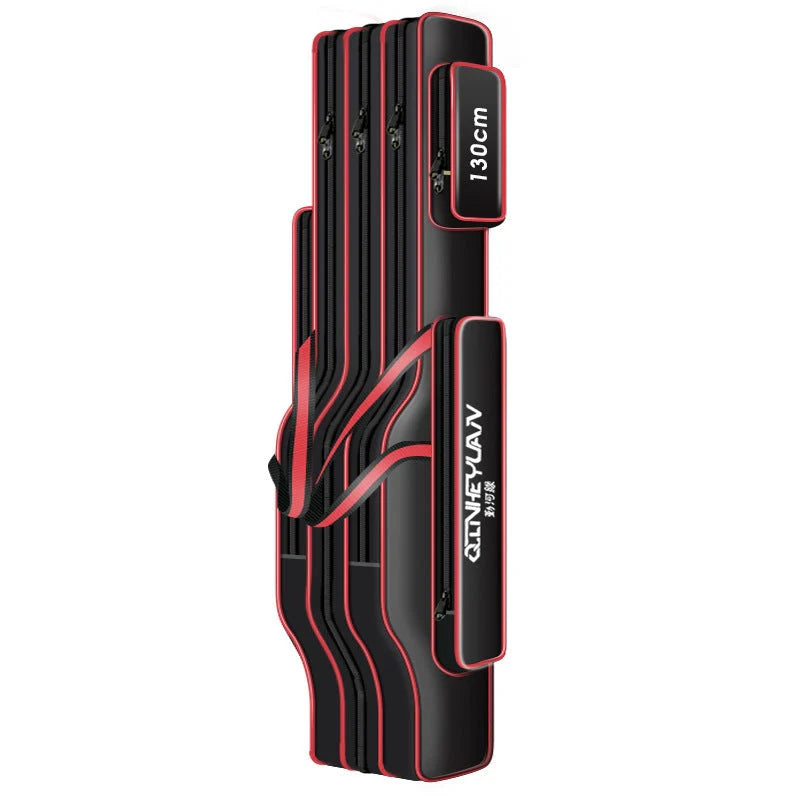 Multi-purpose fishing bag with waterproof Oxford fabric for rod and tool storage