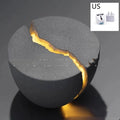 Designer minimalist art table lamp with resin natural sand finish in modern simplicity style, size 130x70mm