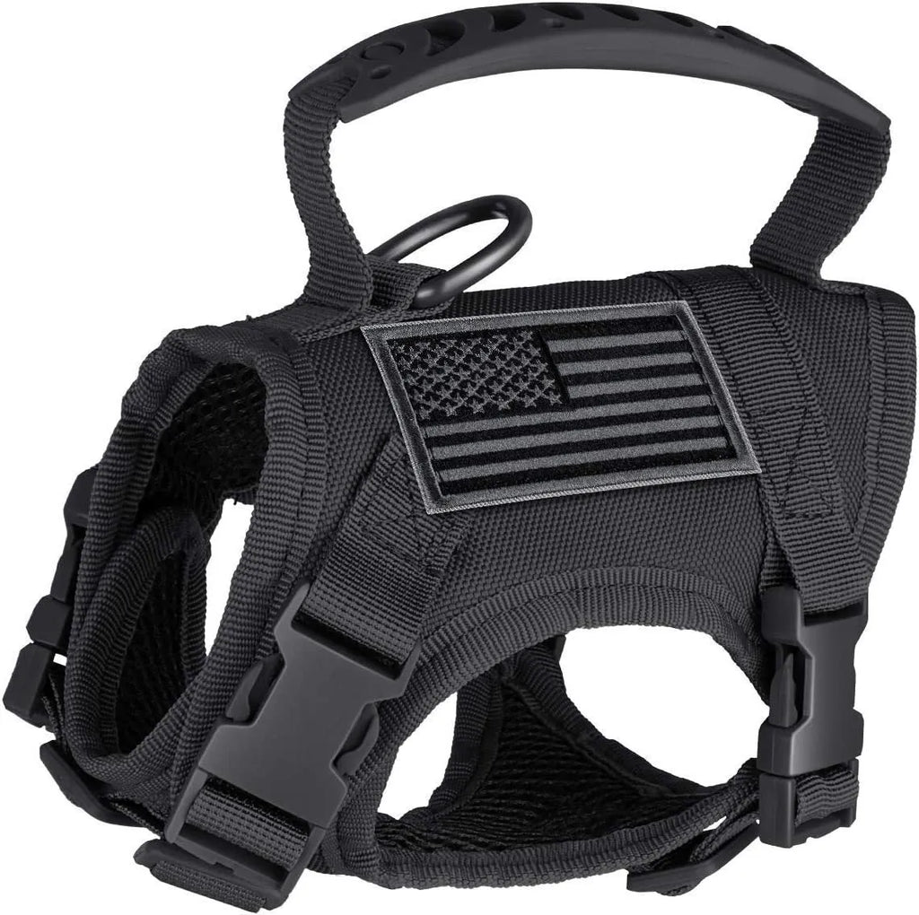 Cat chest strap vest hand holding rope set in Oxford cloth free size black khaki army green colours