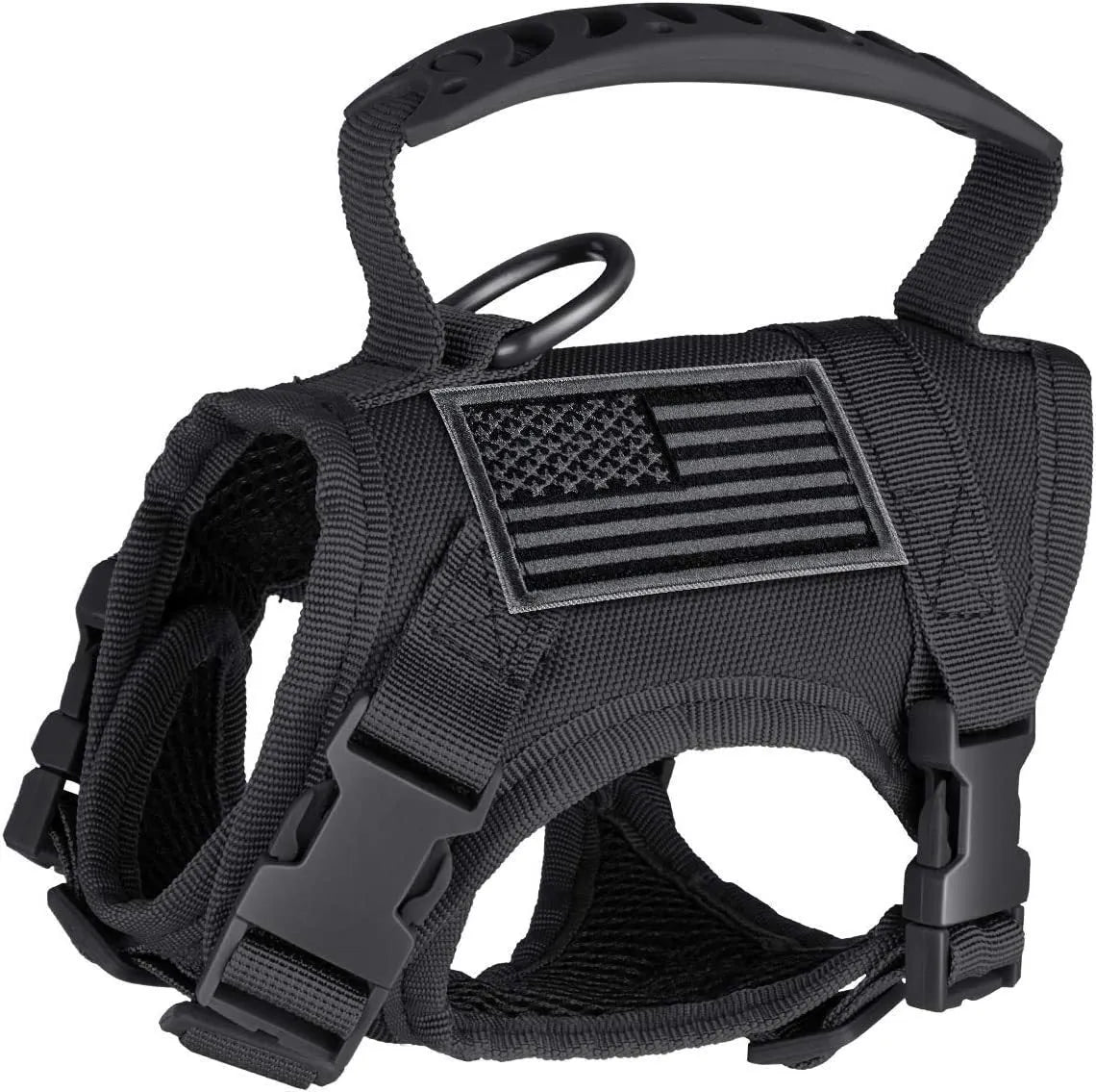 Cat chest strap vest hand holding rope set in Oxford cloth free size black khaki army green colours