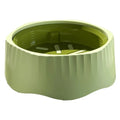 Detachable slow feed pet bowl with internal obstacles in blue, green, pink, or white colours