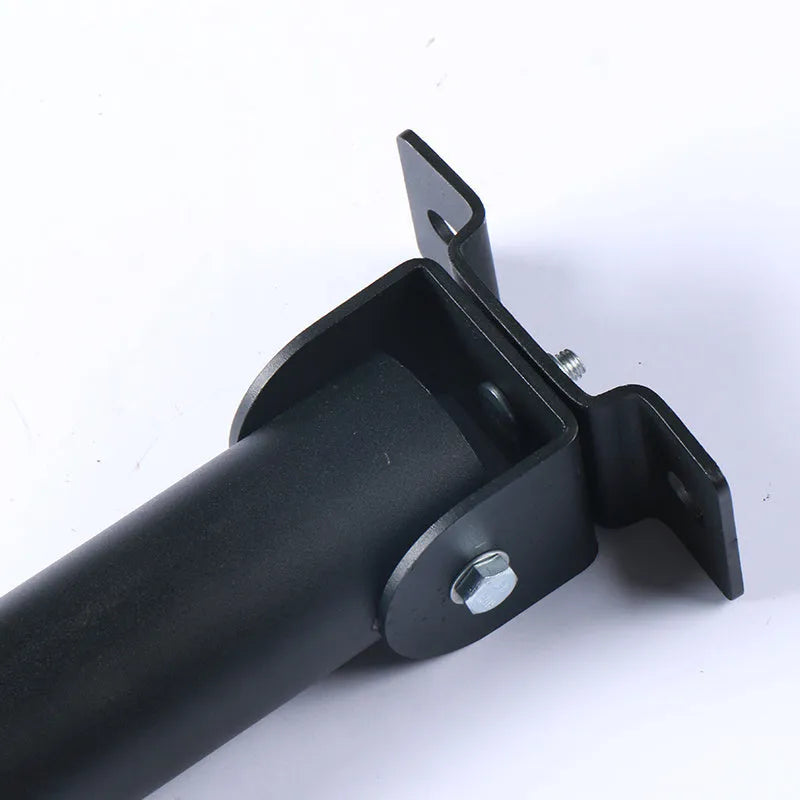 Steel wall-mounted barbell barrel rack with 25 vertical tube slots