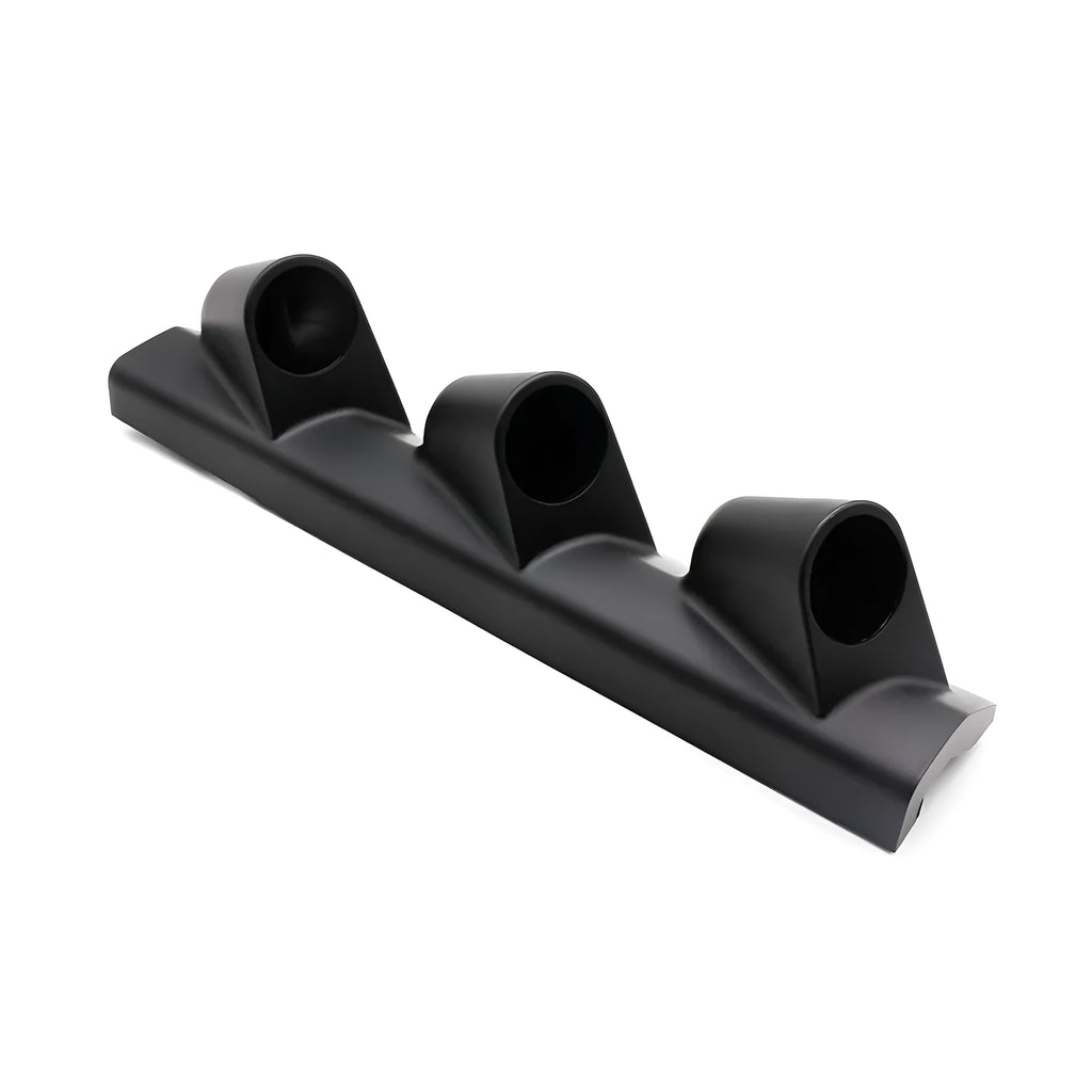 Black ABS plastic universal 52mm instrument stand with three-hole right-drive mounting.