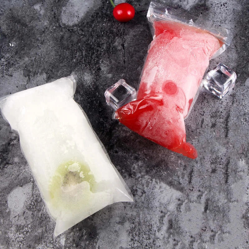 Reusable popsicle molds with self-sealing, BPA-free bags for making homemade ice pops and frozen treats