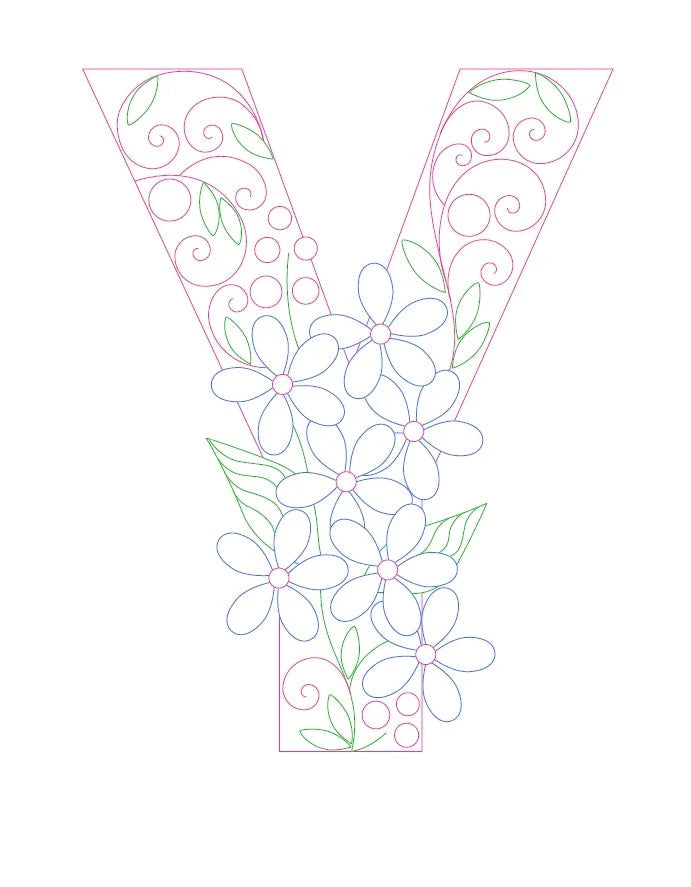 Paper Filigree Painting Kit - Letters for creative art projects