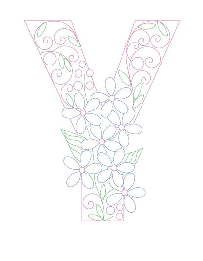 Paper Filigree Painting Kit - Letters for creative art projects