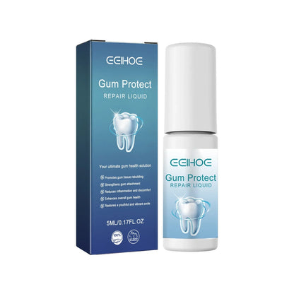 Gum Repair Series products: Drops, Essence, and Spray for natural tooth stain removal and gum care