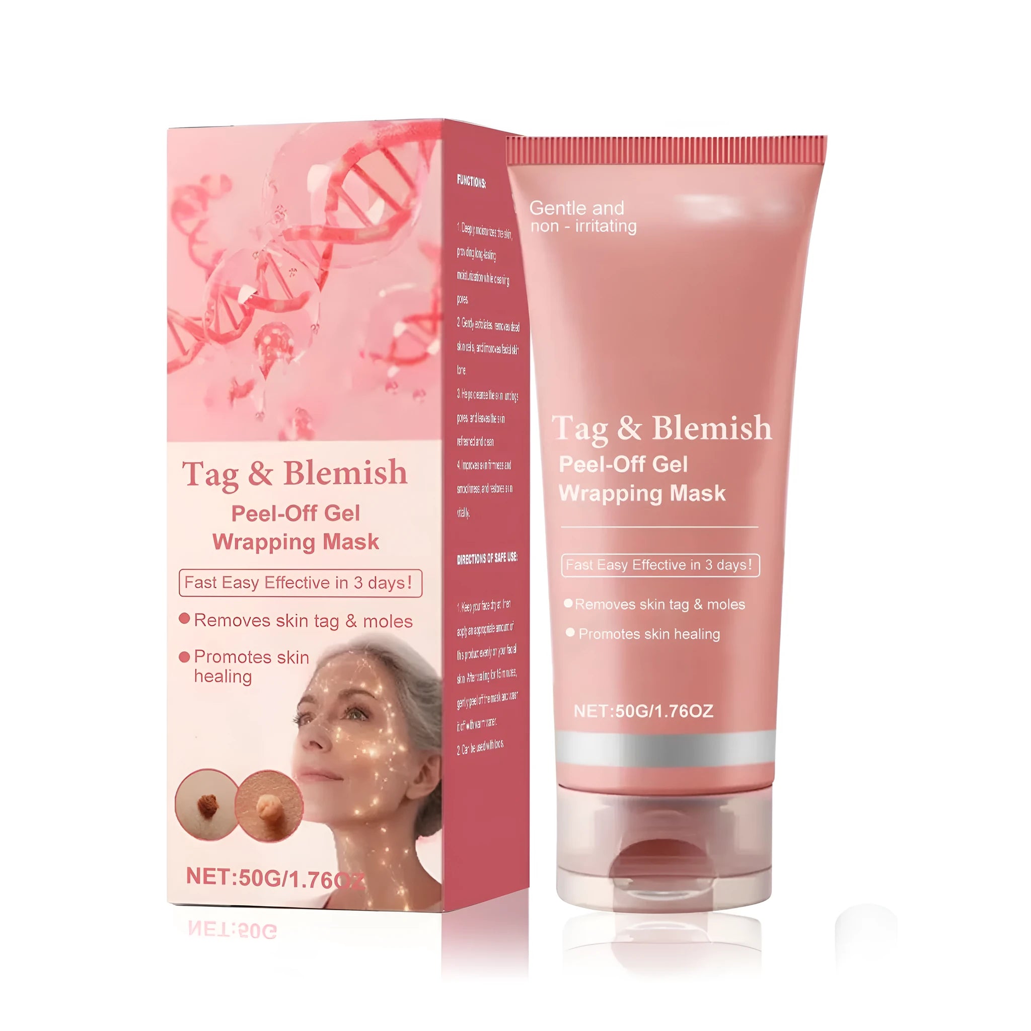 Single 50g tear facial mask for moisturising and wart removal treatment with collagen