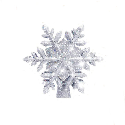 LED Projection Christmas Tree Topper with snowflake effect in silver and gold
