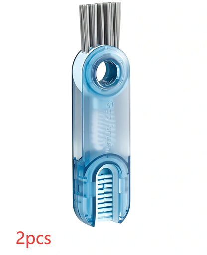 3-in-1 spiral cleaning brush for bottle lids and cup grooves with food-safe materials