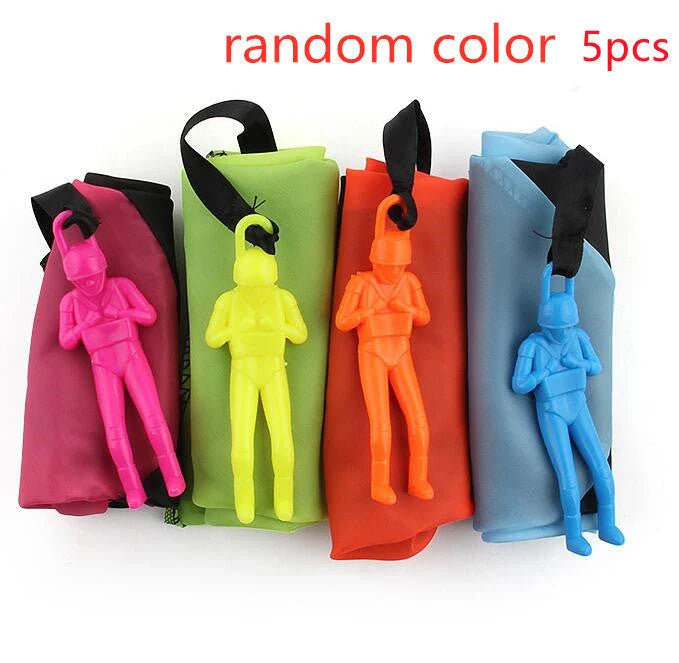 Mini soldier camouflage parachute toy in various colours for outdoor educational play