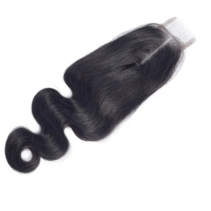 Natural colour straight human hair wig showing length options from 8 to 20 inches
