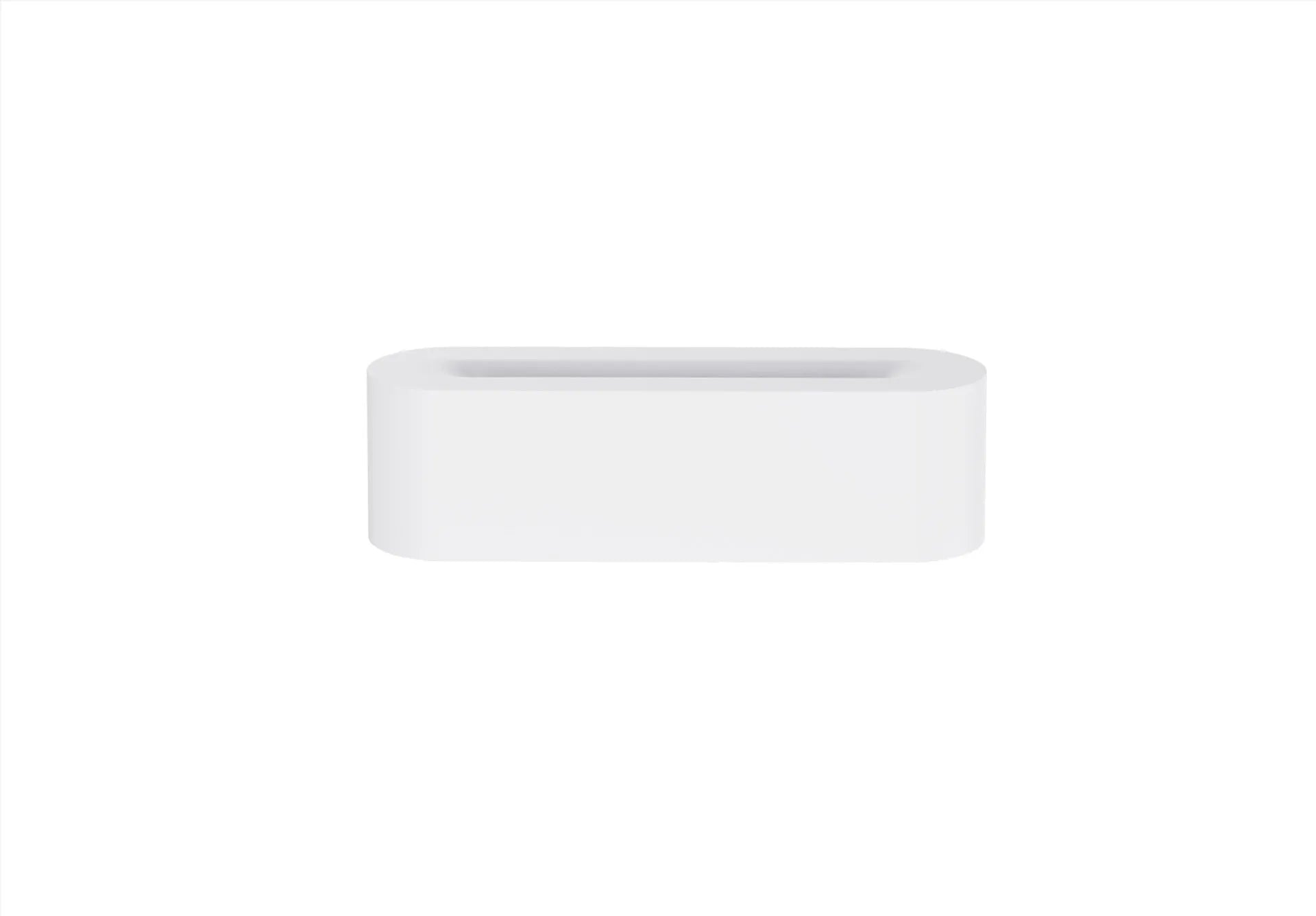 White square ultrasonic flame aroma diffuser with LED lights on a wooden table.