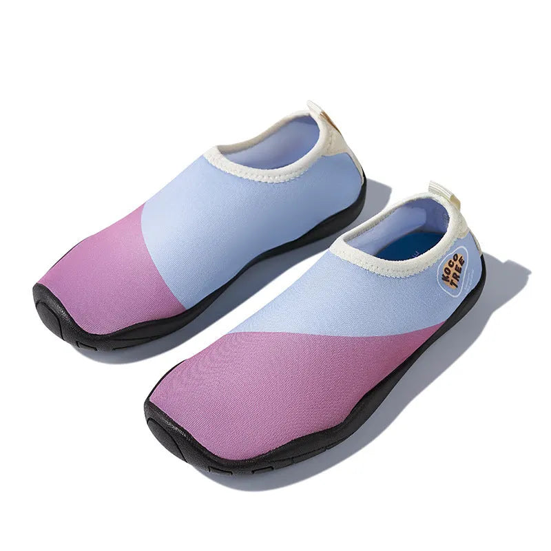 Children's anti-slip beach shoes in multiple colours with rubber soles and polyester uppers