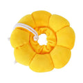 Soft cotton anti-lick recovery collar for a small dog or cat after surgery.