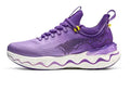 Women's cushioned running shoes with thick rubber sole in a selection of colours.