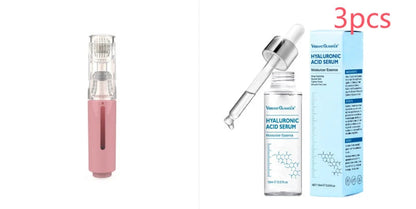 3-in-1 Lip and Beard Care Roller with microneedle technology for enhanced serum application