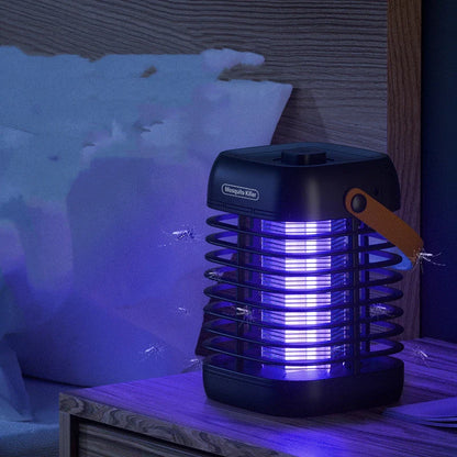 Rubik's Cube Mosquito Killer Lamp in yellow and black, featuring electric shock and lightwave technology