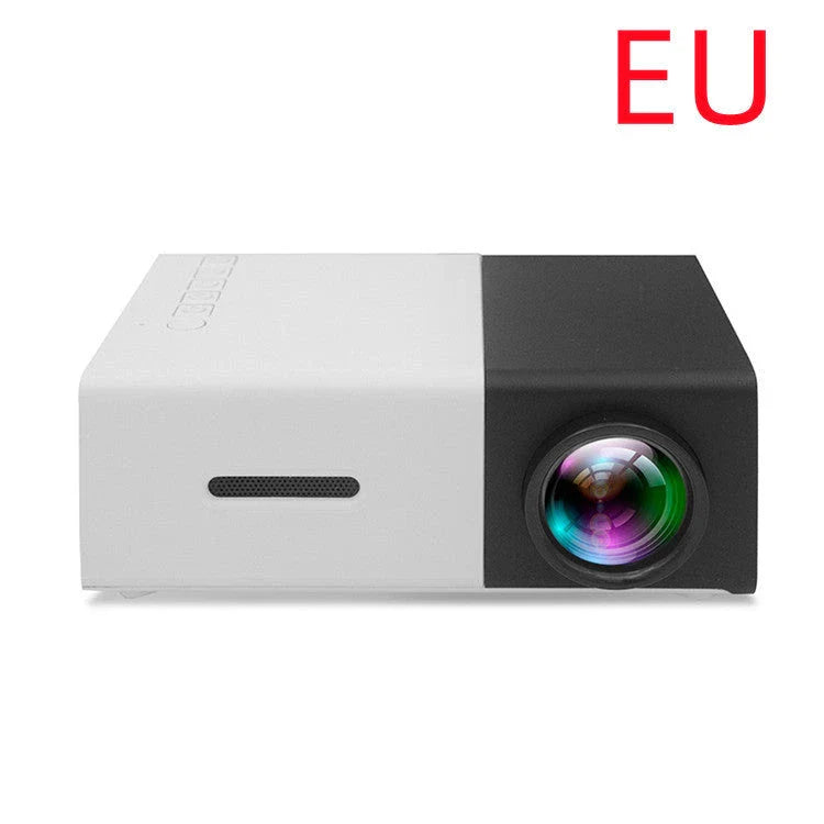 Portable home cinema mini projector with 3D HD LED display, HDMI, USB, and 1080P resolution