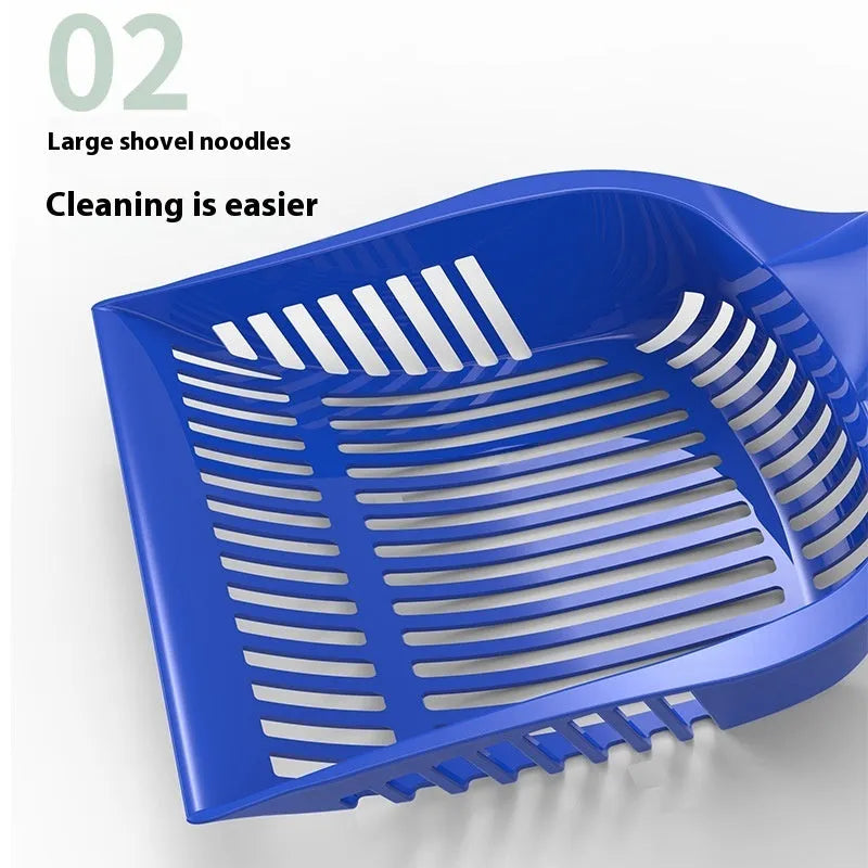 PP plastic cat litter scoop in red, yellow or blue colours, available in small or medium sizes
