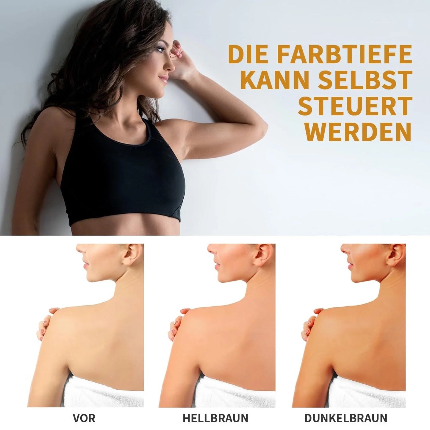 Suntanning beauty cream for even skin tone, 11g unit