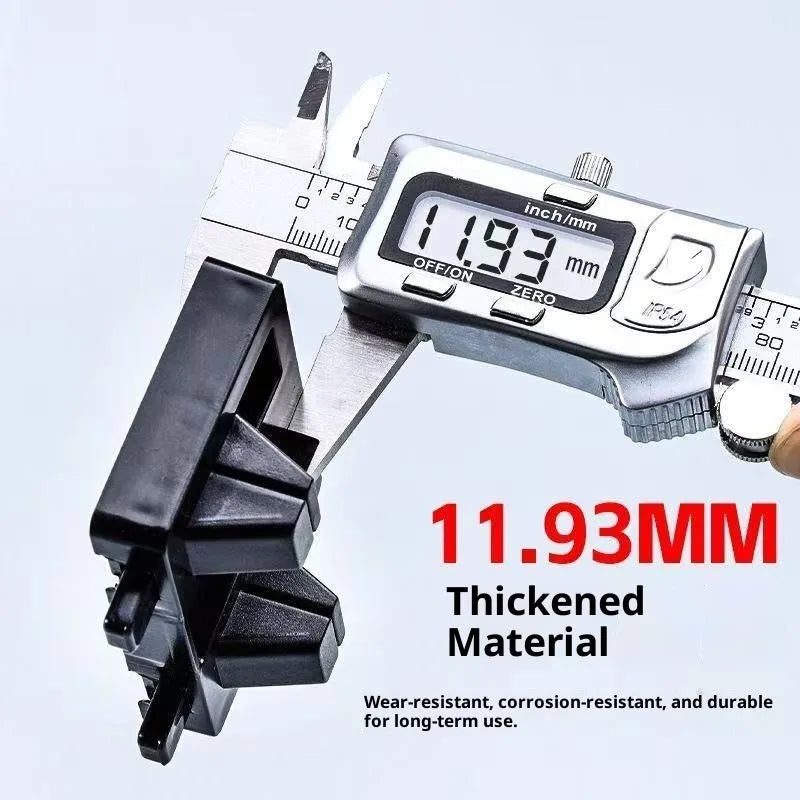 High rebound wire welding fixer made of thick plastic with non-slip surface and double card slots for holding two wires