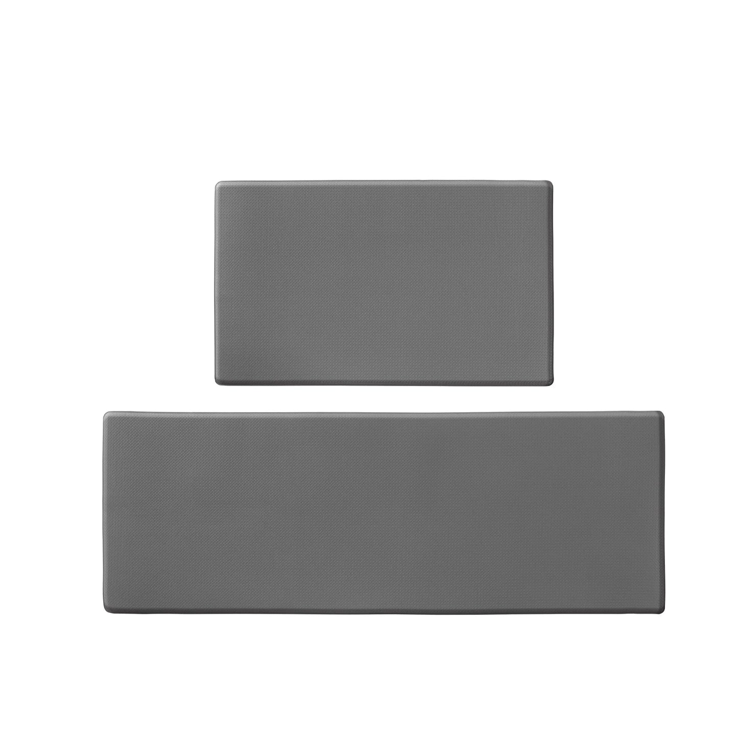 Non-slip kitchen floor mat set in grey, waterproof and easy to clean, dimensions 44x13x13cm
