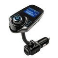 Black car MP3 Bluetooth player FM transmitter for hands-free audio streaming