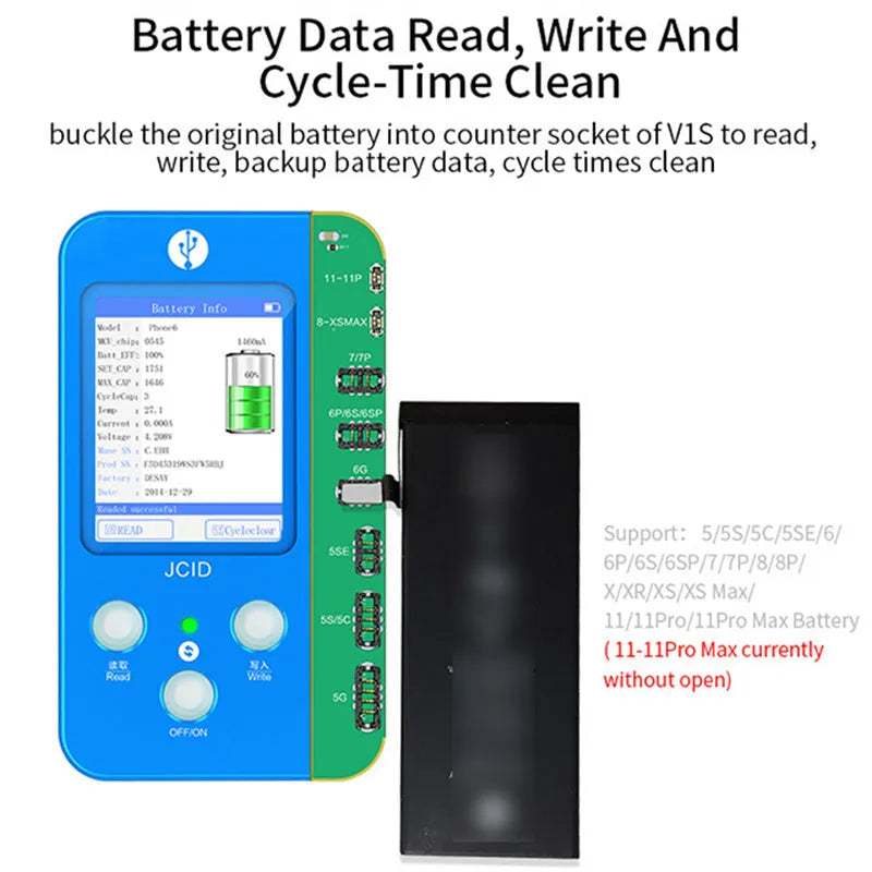 V1SE Pro plastic original colour repair instrument detector for iPhone and Samsung phone maintenance.