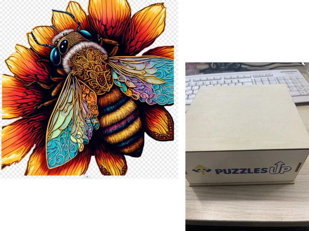 Animal Puzzle Puzzlesup A3 Size With The Box - Detailed wooden puzzle for creative minds