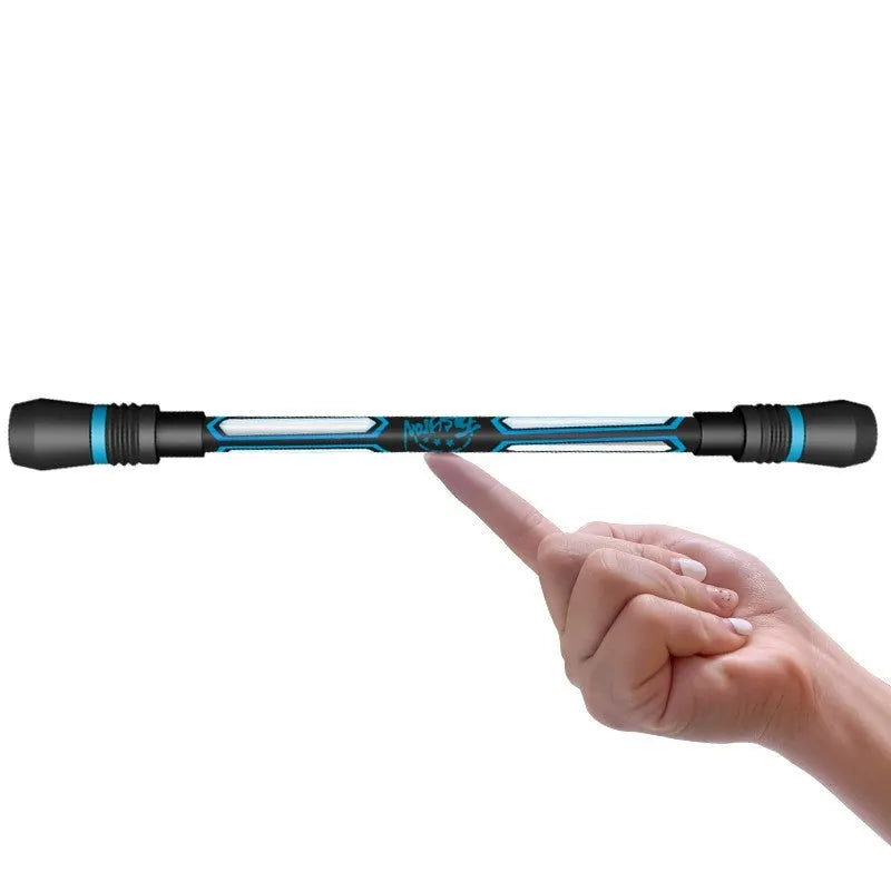 Frosted silica gel anti-slip rotating pen showing 0.35mm tip and textured grip