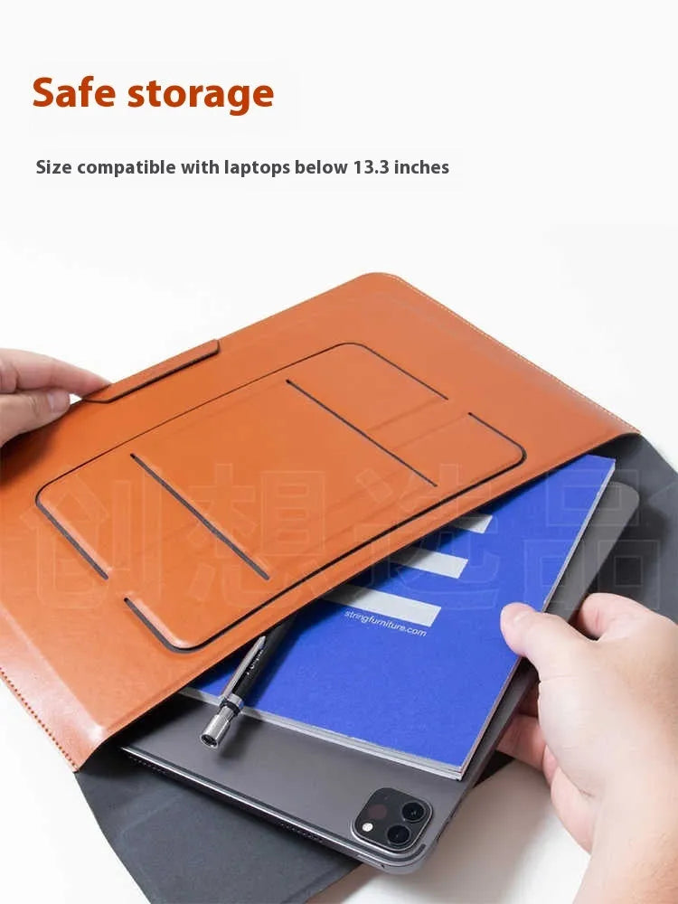 13.3-inch laptop bracket bag with integrated dual-angle stand in business style