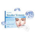 Single pair of elastic microneedle eye care patches on a white background