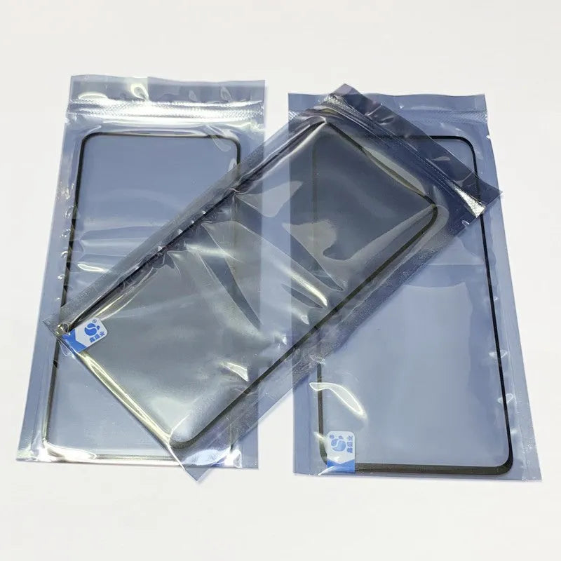 Replacement touch screen glass for OnePlus 7 Pro mobile phone showing front view.