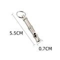 Metallic brass ultrasonic adjustable dog whistle for training with pitch control nut