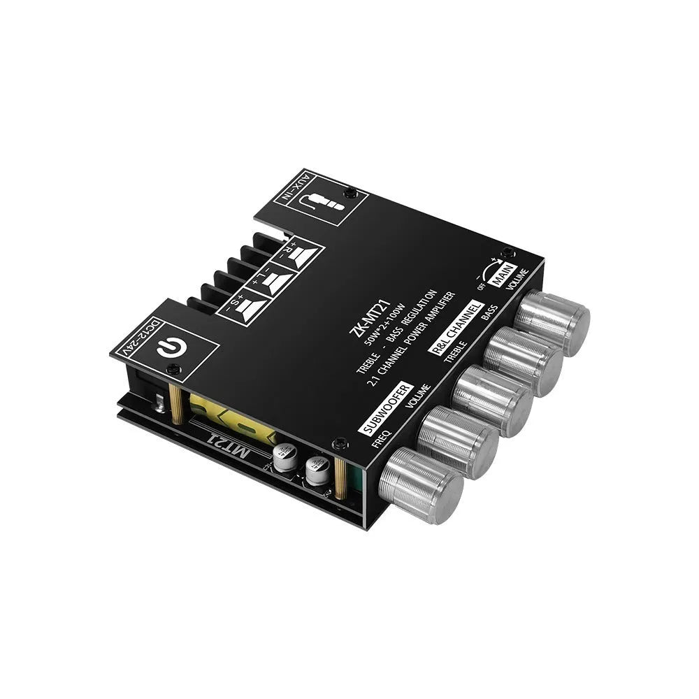 MT21 Bluetooth digital amplifier board PCB with 324 communication interface for DIY subwoofer speaker project