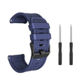 26mm wide black silicone watch strap with stainless steel button for Jiaming watches