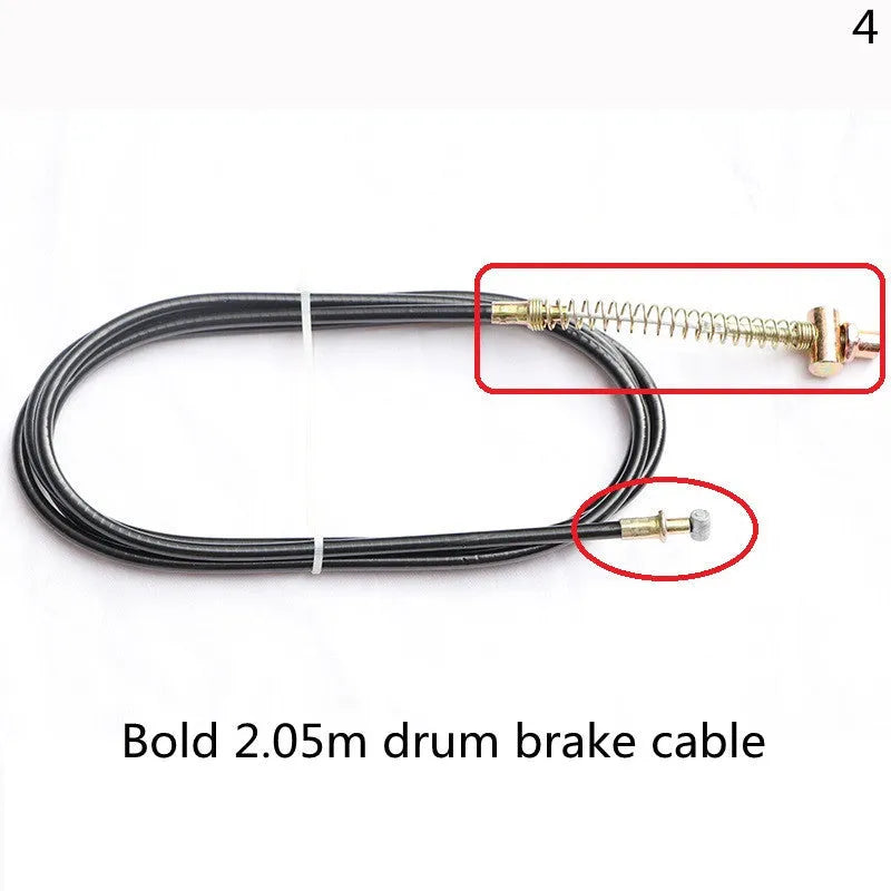 Electric vehicle rear drum brake cable in multiple lengths 1.2m to 2.2m for motorcycle scooter replacement
