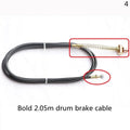 Electric vehicle rear drum brake cable in multiple lengths 1.2m to 2.2m for motorcycle scooter replacement