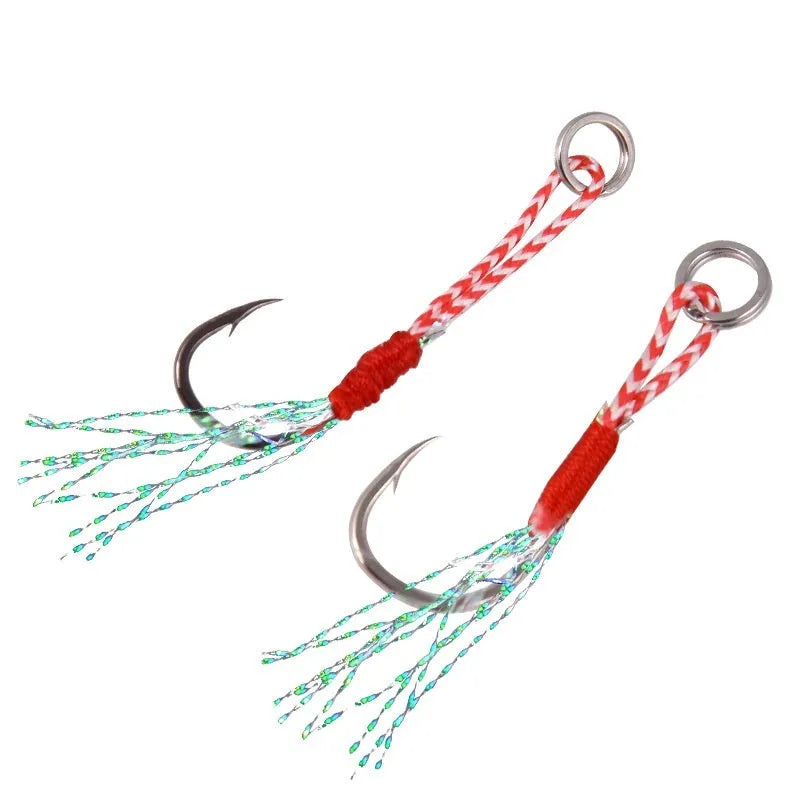 Bright wire single hook fishhook for boat and sea fishing with iron plate construction