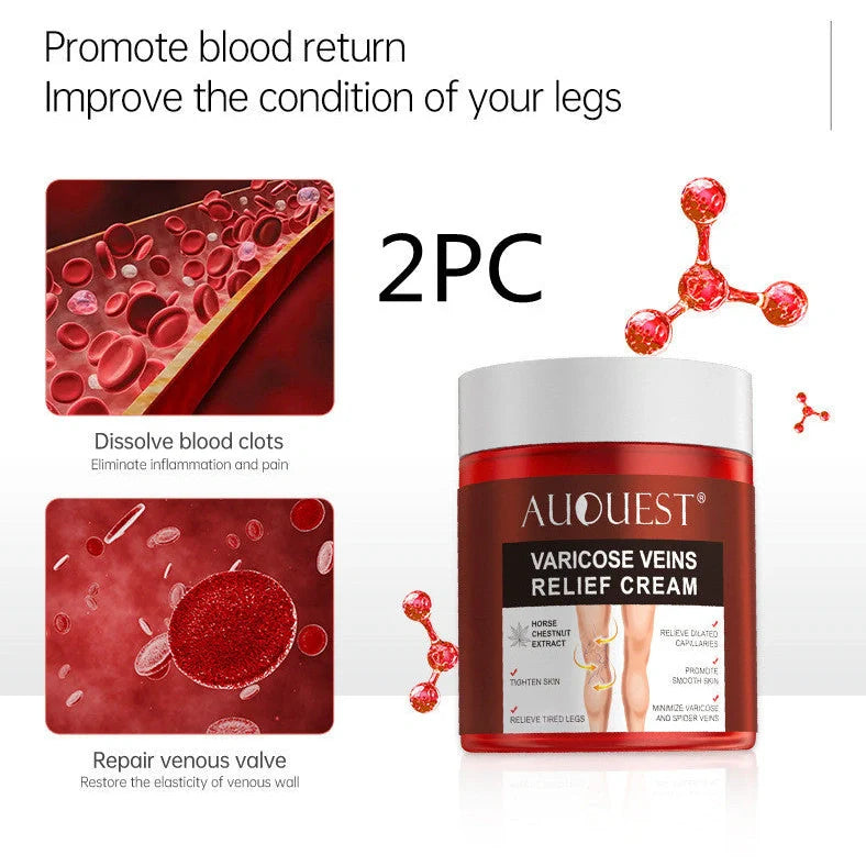 80g Chinese herbal venous cream for leg blood vessel care with three-year shelf life