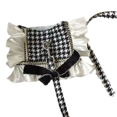 Classic style traction polyester dog vest with hand holding rope, sizes XS to 2XL, princess cut